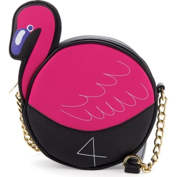 Betsey Johnson FLAMINGO CROSSBODY - Picture 7 of 7